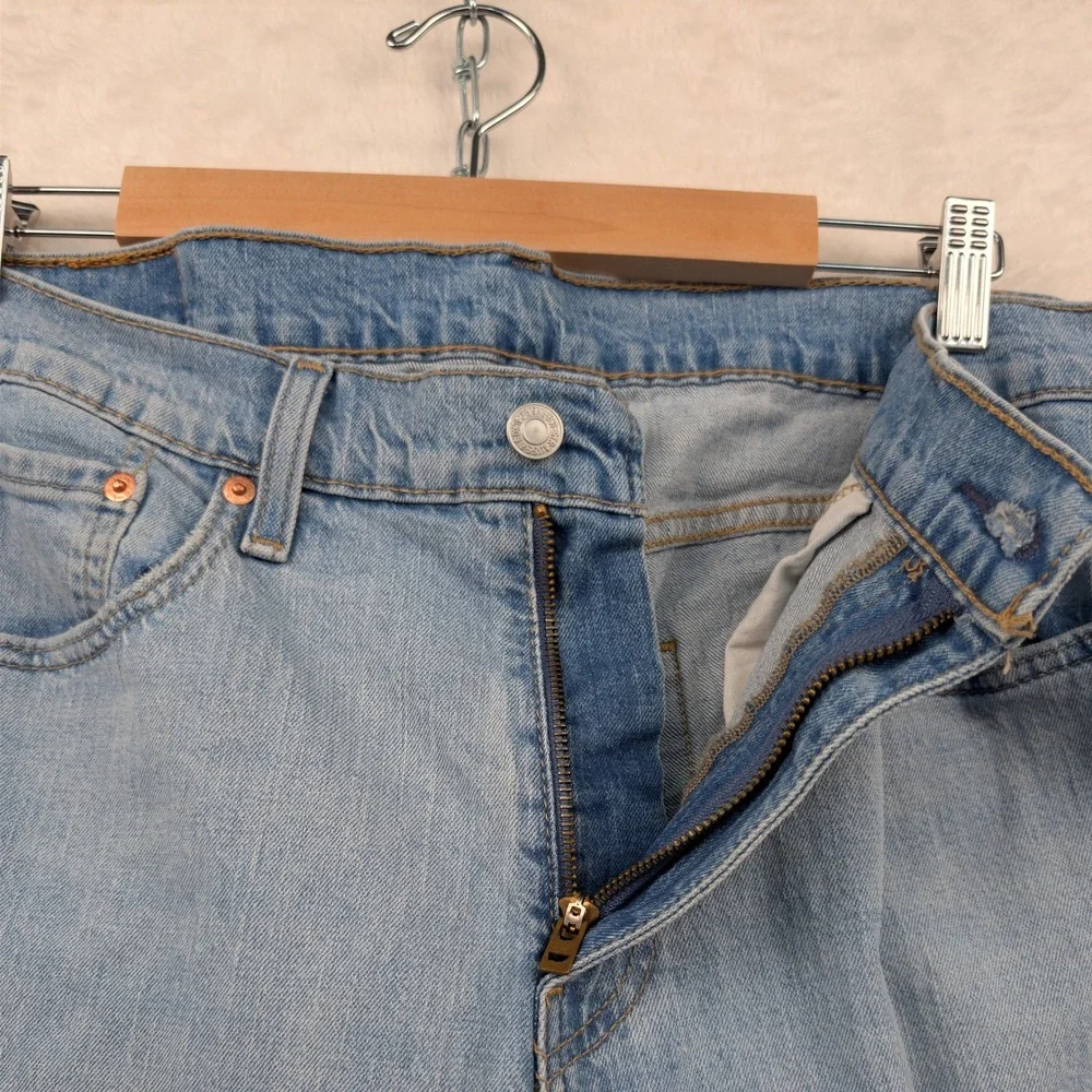 Levi's 559 Jeans Mens 36x34 Light Blue Relaxed Straight Denim Dadcore Americana